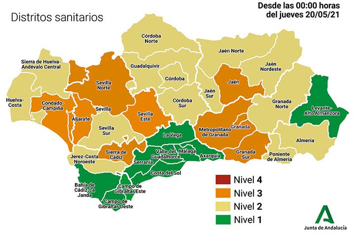 La Junta rebaja a nivel 1 la alerta sanitaria por Covid-19 en Marbella