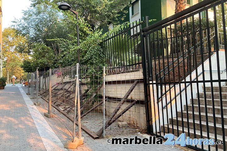 Ángeles Muñoz vuelve a prometer el arreglo del muro del García Lorca 