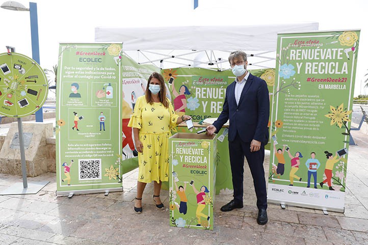 Marbella se suma a la concienciación para el reciclaje de aparatos eléctricos