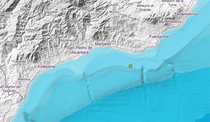 Registrado un terremoto frente a la costa de Marbella a medianoche