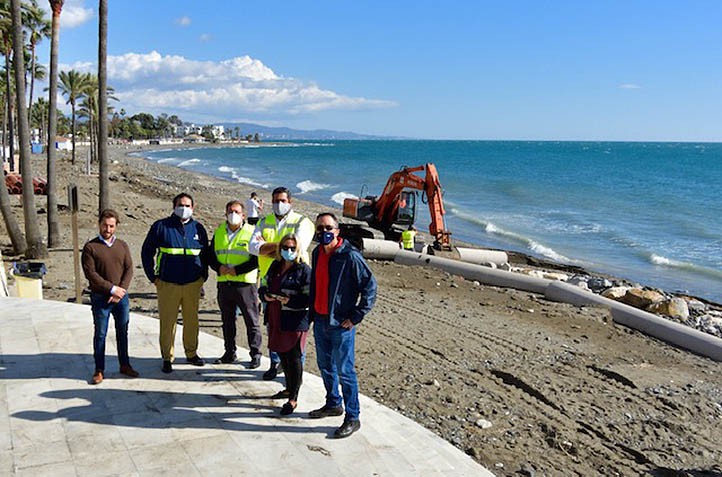 Acosol inicia la reparación de la tubería afectada por el temporal en San Pedro