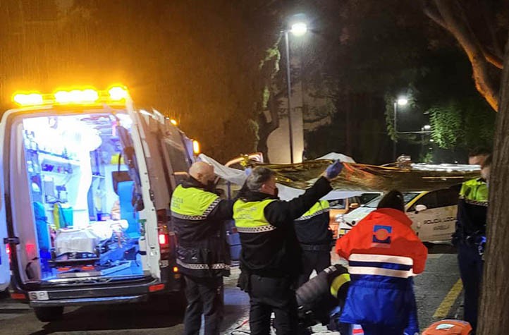 Fallece un motorista tras un accidente en el barrio de Miraflores de Marbella