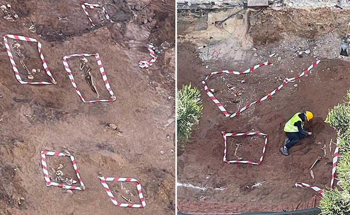 Aparece una necrópolis medieval junto al Castillo de San Luis en Marbella