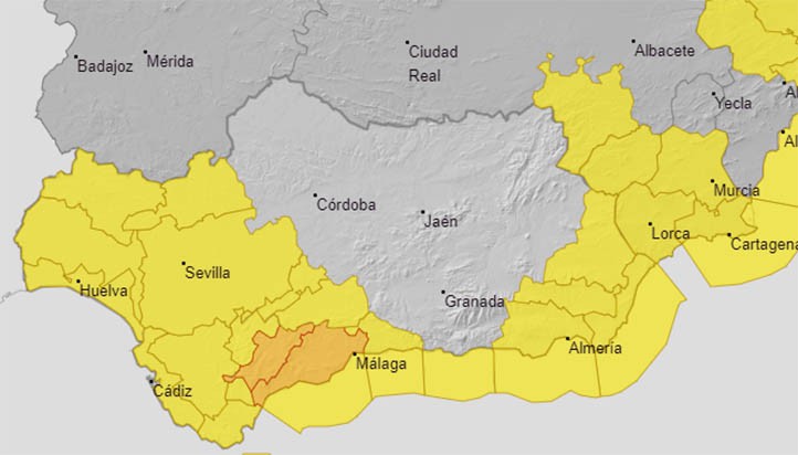 Continúa el temporal con nuevas alertas en Marbella y la Costa del Sol