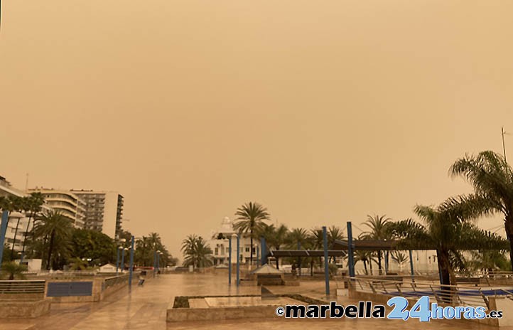 Vuelve la calima y la lluvia de barro a Marbella mientras siguen las alertas