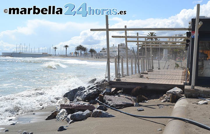 El mar arrasa el litoral malagueño y se pide que se declare zona catrastrófica