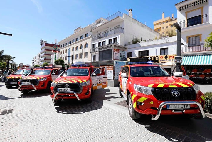 Los Bomberos de Marbella incorporan nuevos vehículos a su parque móvil
