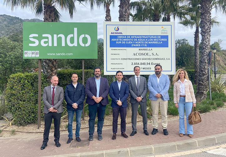 Acosol impulsa obras para mejorar el abastecimiento en el norte de Marbella
