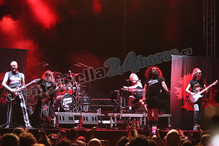 Rock y buen rollo en el regreso de los conciertos a la feria de Marbella