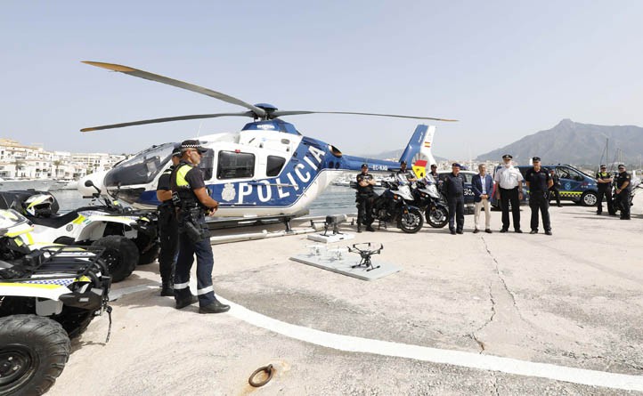 Drones con cámara térmica para vigilar Marbella de noche este verano