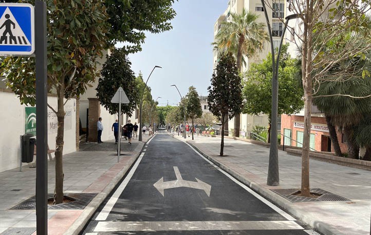 Culmina la primera fase de las obras en la avenida del Trapiche de Marbella