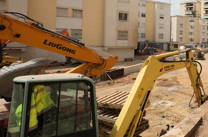 Arranca la excavación hasta 7 metros de profundidad en calle Doha de Marbella