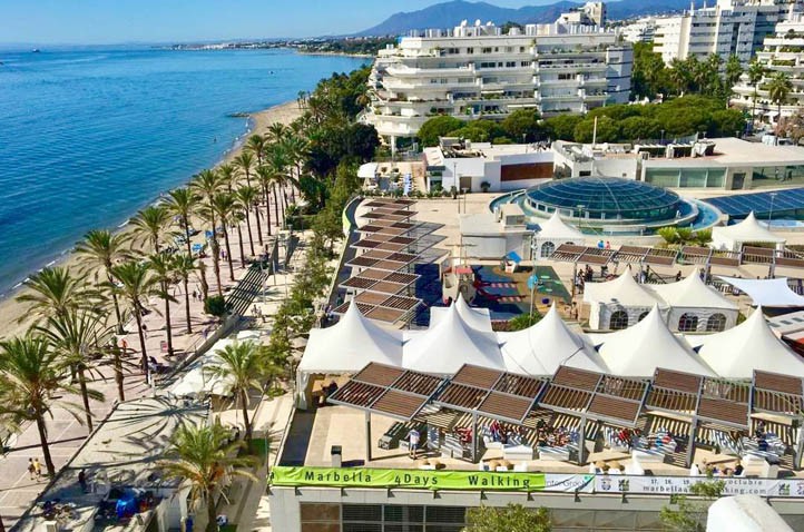 El evento 'Marbella 4Days Walking' incorpora este año fiestas nocturnas