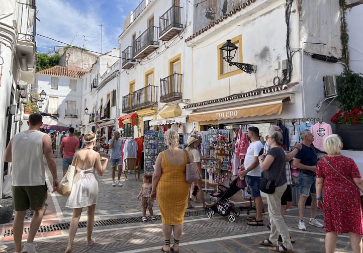 Comerciantes del Casco Antiguo de Marbella lamentan la falta de seguridad