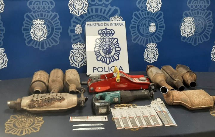 Detenido en Marbella un experto en robar catalizadores de vehículos