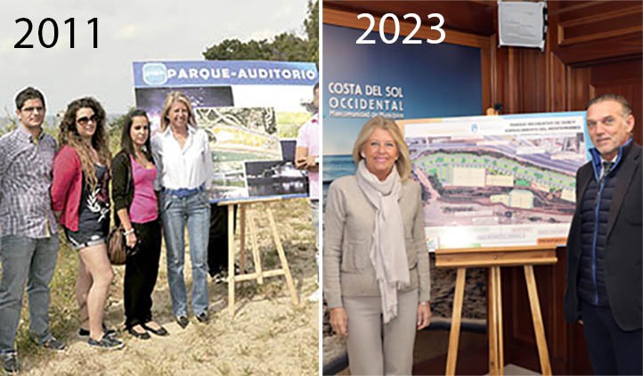 Muñoz vuelve a anunciar el parque del Pinillo: en 2011 prometió allí un auditorio