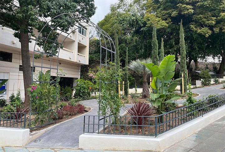 Concluyen el parque de Valentuñana donde se talaron árboles de gran porte
