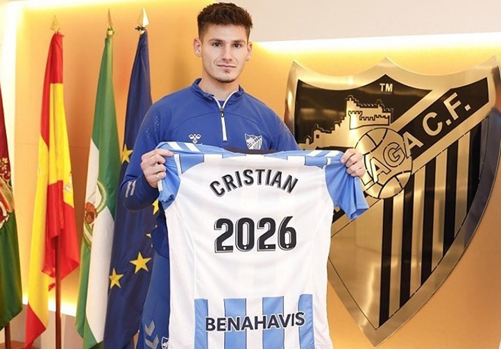Cristian Gutiérrez prolonga su compromiso con el Málaga hasta 2026