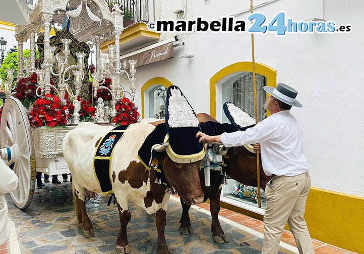 La Hermandad del Rocío de Marbella inicia su peregrinación hacia Almonte