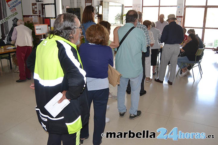 La participación en Marbella a las 14 horas sube un punto respecto a 2019