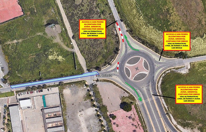 La entrada a San Pedro por la avenida Oriental estará cortada mes y medio