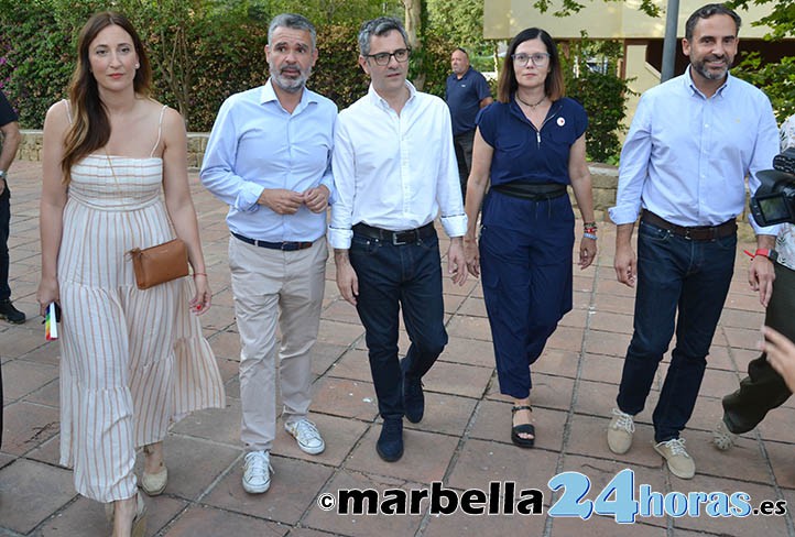 El ministro Bolaños dice en Marbella que el PP y Vox son "una familia ultra"