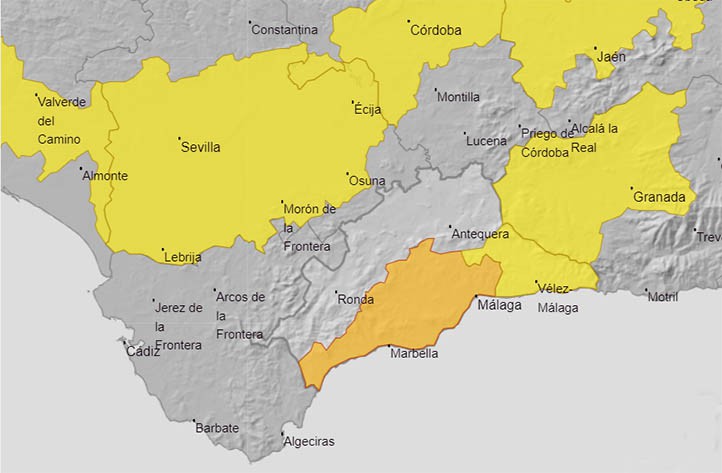 El terral disparará esta semana las temperaturas en la Costa del Sol