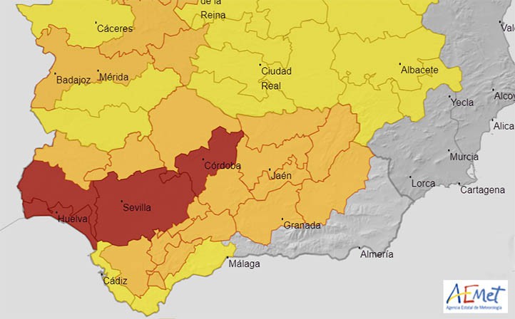 Continúa este viernes la alerta por calor en la Costa del Sol Occidental