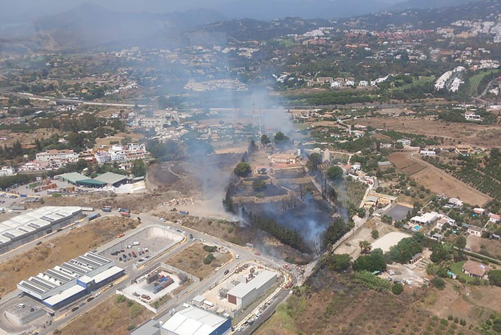 Controlado otro incendio junto al polígono de San Pedro Alcántara