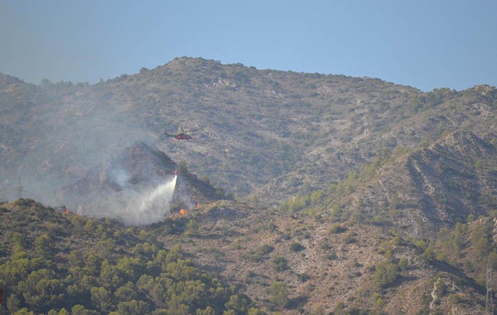 Estabilizado el incendio forestal declarado este miércoles en Marbella