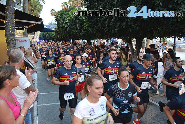 La Policía Nacional reúne en Marbella a 600 corredores contra el cáncer