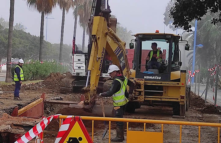 Arrancan en San Pedro las obras en las tuberías que dañó el temporal en 2021