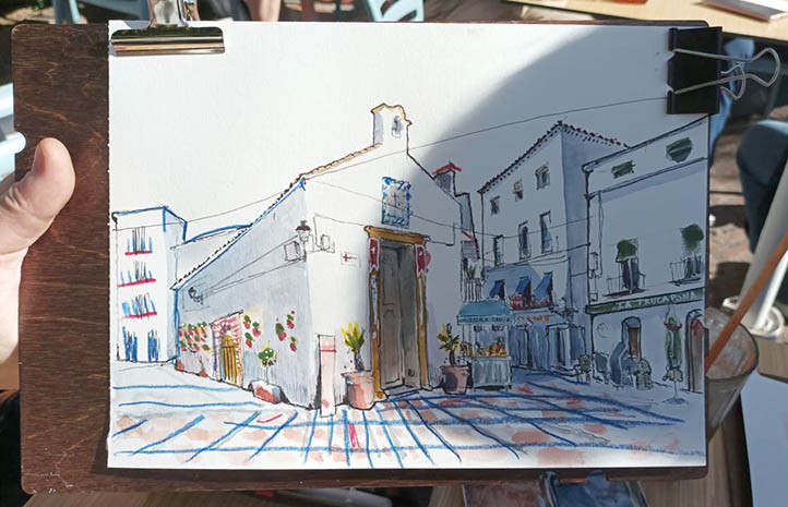 Medio centenar de dibujantes en el concurso del Casco Antiguo de Marbella