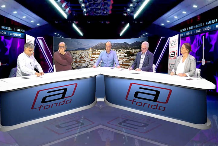 El análisis de la actualidad de Marbella en la tertulia de televisión "A Fondo"