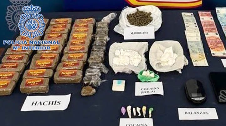 Cae en Marbella un clan familiar que vendía cocaína, hachís y marihuana