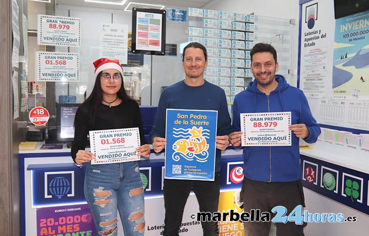 El sorteo de Navidad deja tres quintos premios en Marbella y San Pedro
