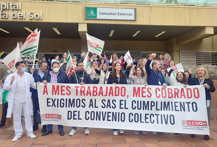 El sindicato CCOO anuncia una huelga en el Hospital Costa del Sol de Marbella