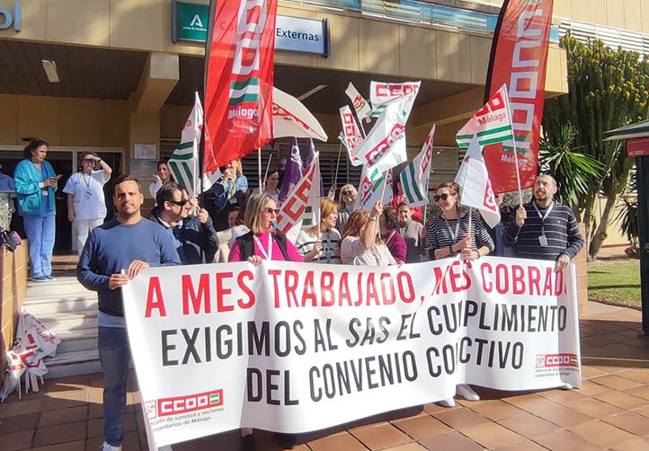 Paro parcial en el Hospital Costa del Sol para que la Junta no pague con retraso