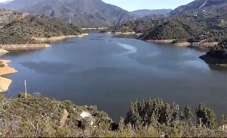 El pantano de la Concepción sigue ganando agua y ya está al 70%