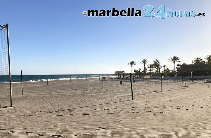 Costas aclara que sus trabajos en la playa del Cable no afectan al voley