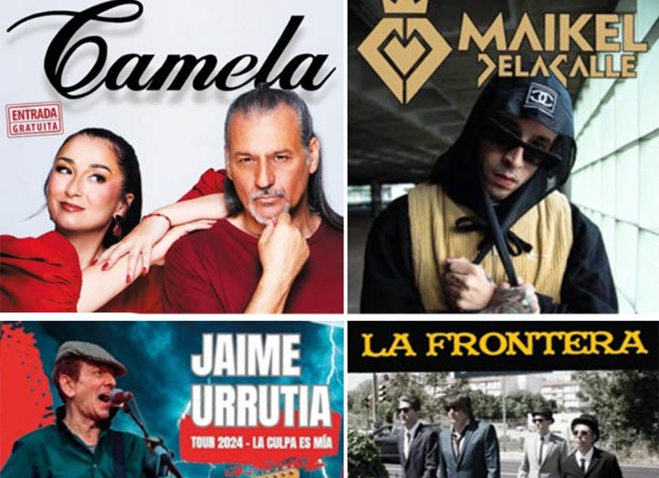 Camela, Jaime Urrutia, La Frontera y Maikel Delacalle, en la Feria de Marbella