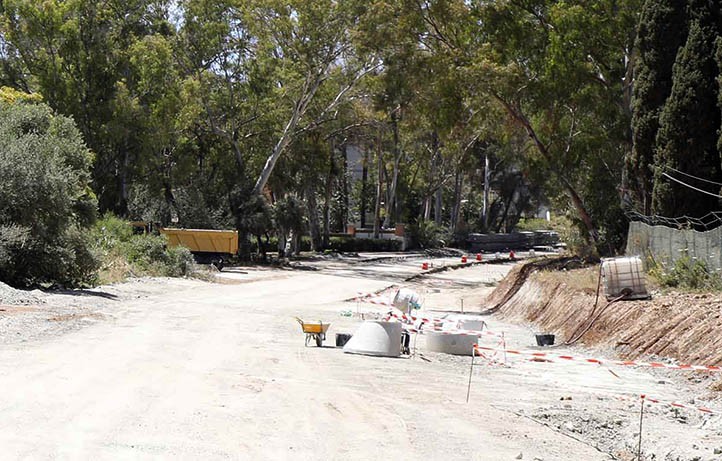 Las obras de la carretera de Istán en Marbella se retrasarán un año