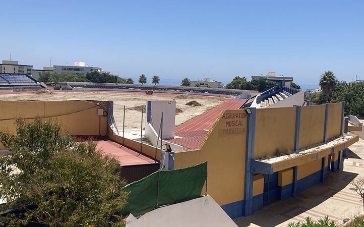Los nuevos estadios con fondos públicos avanzan, el de Marbella sigue parado
