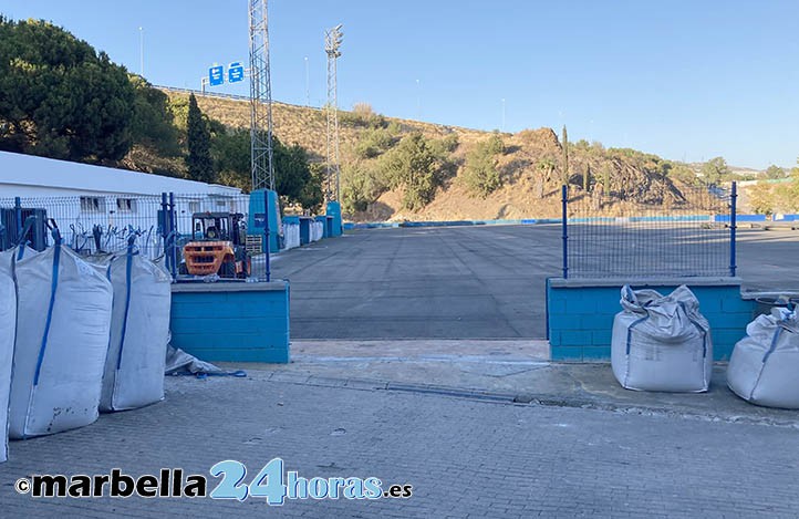 Arranca con los plazos muy apretados el cambio de césped del Luis Teruel