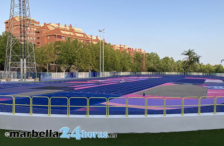 Marbella estrena, por fin, la pista corta de atletismo, sin noticias de la larga