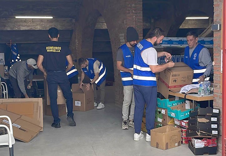 Marbella ha enviado a Valencia más de 70 toneladas de ayuda por la dana