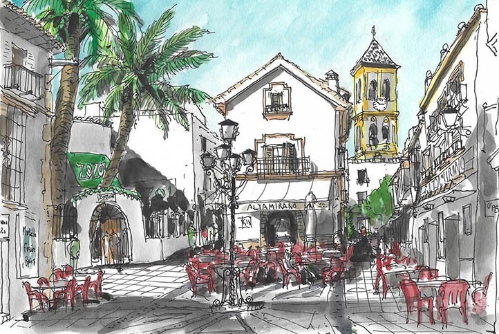 Llega la segunda edición del Concurso de Dibujo Urban Sketchers de Marbella