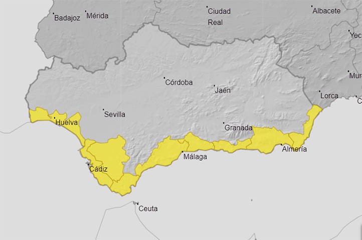 Meteorología rebaja a nivel amarillo el aviso por lluvias en la Costa del Sol