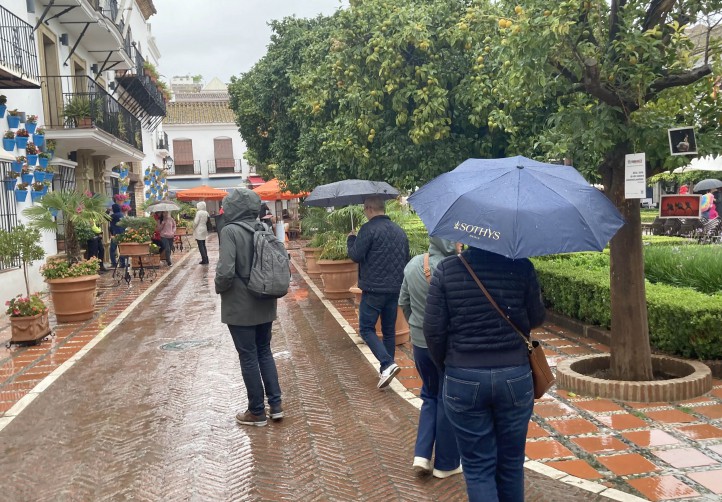 Las últimas lluvias dejan hasta 40 litros por metro cuadrado en Marbella