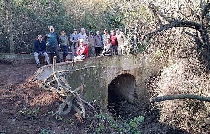 Voluntarios recuperan el puente de Guadalpín en Marbella